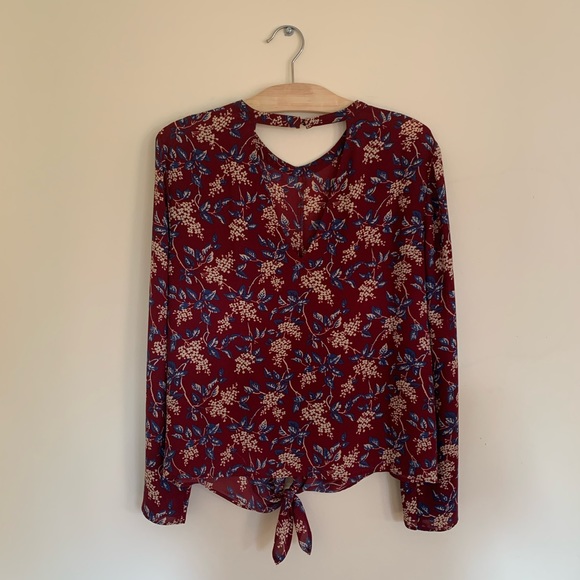 Women’s Madewell Blouse - Flower Top Shirt - Picture 3 of 5